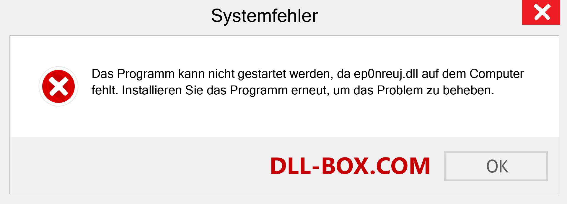 ep0nreuj.dll-Datei fehlt?. Download für Windows 7, 8, 10 - Fix ep0nreuj dll Missing Error unter Windows, Fotos, Bildern